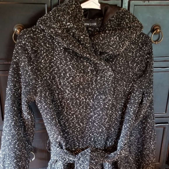 New Look Jackets & Blazers - Womens tweed belted coat! With a hood!!